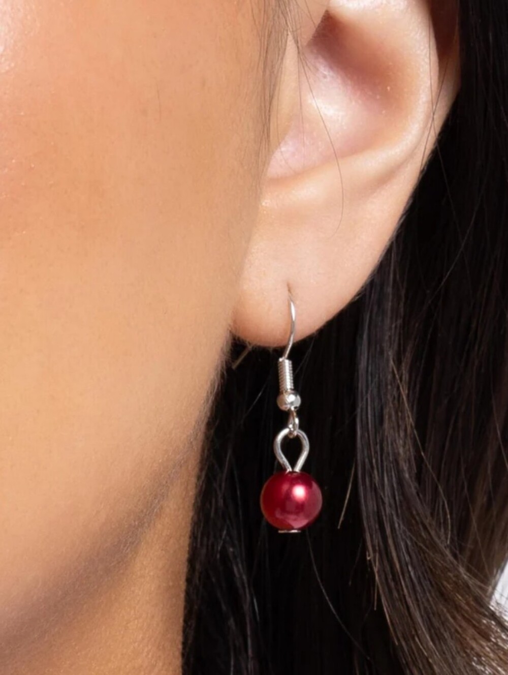 Paparazzi Eternal Elegance Red Ball Dangle Earrings New